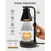 imageL LOHAS LED Candle Warmer Lamp with Dimmer Adjustable Height ampamp Heat Electric Metal Candle Lamp Warmer Perfect for Large Jar Candleas Gifts for Moms Grandma Women Girls