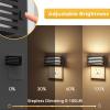 imageL LOHAS LED Night Lights Plug into Wall 2 Pack Modern Night Light with Dusk to Dawn Sensor Dimmable Plug in Night Light Adjustable Brightness for Bedroom Bathroom Hallway3000K