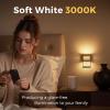 imageL LOHAS LED Night Lights Plug into Wall 2 Pack Modern Night Light with Dusk to Dawn Sensor Dimmable Plug in Night Light Adjustable Brightness for Bedroom Bathroom Hallway3000KGold