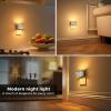 imageL LOHAS LED Night Lights Plug into Wall 2 Pack Modern Night Light with Dusk to Dawn Sensor Dimmable Plug in Night Light Adjustable Brightness for Bedroom Bathroom Hallway3000KSilver