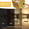 imageL LOHAS LED Night Lights Plug into Wall 2 Pack Modern Night Light with Dusk to Dawn Sensor Dimmable Plug in Night Light Adjustable Brightness for Bedroom Bathroom Hallway3000KGold
