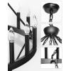imageL LOHAS LED Wagon Wheel Chandelier 2 Tier 64Lights 70in Extra Large Black Farmhouse Chandelier Light Fixture Round Rustic Lighting for Living Room Dining Room Over Table Island Foyer Entryway703