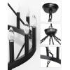 imageL LOHAS LED Wagon Wheel Chandelier 2 Tier 64Lights 70in Extra Large Black Farmhouse Chandelier Light Fixture Round Rustic Lighting for Living Room Dining Room Over Table Island Foyer Entryway602