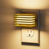imageL LOHAS LED Night Lights Plug into Wall 2 Pack Modern Night Light with Dusk to Dawn Sensor Dimmable Plug in Night Light Adjustable Brightness for Bedroom Bathroom Hallway3000KGold