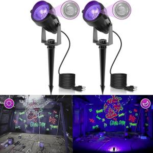 imageLOHAS Landscape Green Christmas Spot Lights Outdoor 10W Dusk to Dawn Sensor LED Spotlights for Yard IP66 Waterproof Pathway Garden Outside Lights 984ft Cord Green Lawn Decor Lamp UL Listed2PackUV