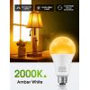 image3 Way Light Bulbs LOHAS 3 Way LED Light Bulbs 50 100 150W Equivalent Daylight White 5000K Three Way A19 Light Bulbs E26 Base LED Bulbs for Desk Lamps Floor Lamps Table Lamps 2 PackAmber