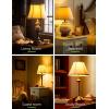 image3 Way Light Bulbs LOHAS 3 Way LED Light Bulbs 50 100 150W Equivalent Daylight White 5000K Three Way A19 Light Bulbs E26 Base LED Bulbs for Desk Lamps Floor Lamps Table Lamps 2 PackAmber