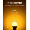 imageL LOHAS LED Red LED Light Bulbs A19 9W 60W Equivalent Christmas Red Colored Light Bulb Indoor E26 Base NonDim 4 PackAmber