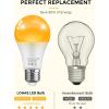 imageL LOHAS LED Red LED Light Bulbs A19 9W 60W Equivalent Christmas Red Colored Light Bulb Indoor E26 Base NonDim 4 PackAmber