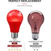 imageL LOHAS LED Red LED Light Bulbs A19 9W 60W Equivalent Christmas Red Colored Light Bulb Indoor E26 Base NonDim 4 PackRed