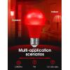 imageL LOHAS LED Red LED Light Bulbs A19 9W 60W Equivalent Christmas Red Colored Light Bulb Indoor E26 Base NonDim 4 PackRed