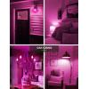 imageLOHAS Purple Candelabra Light Bulbs E12 6W Purple LED Bulb 60 Watt Equivalent B10 Chandelier Candle Bulbs Type B Ceiling Fan Bulbs NonDimmable Christmas Decoration for Home 3 Pack