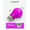 imageLOHAS Purple LED Light Bulbs 5W A15 Colored Light Bulb with E26 Medium Base 40 Watt Equivalent Purple Light Bulbs Holiday Lighting Home Lighting 2 Pack