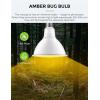 imageLOHAS Yellow Bug Light Bulbs Outdoor PAR38 LED Flood Light Outside 150200W Equivalent 2000K NonAttracting 15W 1100LM NonDimmable Amber Porch Lights E26 Base for Patio Backyard Party 2 PackYellow