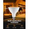 imageLOHAS Yellow Bug Light Bulbs Outdoor PAR38 LED Flood Light Outside 150200W Equivalent 2000K NonAttracting 15W 1100LM NonDimmable Amber Porch Lights E26 Base for Patio Backyard Party 2 PackOrange