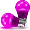 imageLOHAS Purple LED Light Bulbs 5W A15 Colored Light Bulb with E26 Medium Base 40 Watt Equivalent Purple Light Bulbs Holiday Lighting Home Lighting 2 Pack