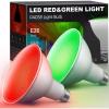 imageLOHAS Yellow Bug Light Bulbs Outdoor PAR38 LED Flood Light Outside 150200W Equivalent 2000K NonAttracting 15W 1100LM NonDimmable Amber Porch Lights E26 Base for Patio Backyard Party 2 PackRedgreen