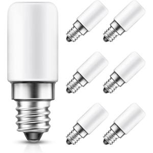 imageLOHAS LED C7 S6 Night Light Bulb 15 Watt Light Bulbs Equivalent15W Mini LED Bulb Candelabra E12 Base SoftWarm White 3000K LED Small Light for Bedroom Salt Lamp6 PACKDaylight