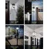 imageL LOHAS LED 40W Equivalent A19 Amber Porch Light Bulbs 6W Dusk to Dawn Sensor Yellow Bug Light Bulbs for Outdoor 2000K E26 4 PackDaylight White