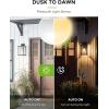 imageL LOHAS LED 40W Equivalent A19 Amber Porch Light Bulbs 6W Dusk to Dawn Sensor Yellow Bug Light Bulbs for Outdoor 2000K E26 4 PackWarm White