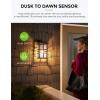 imageL LOHAS LED 40W Equivalent A19 Amber Porch Light Bulbs 6W Dusk to Dawn Sensor Yellow Bug Light Bulbs for Outdoor 2000K E26 4 PackWarm White