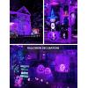 imageL LOHAS LED Halloween Purple LED Light Bulbs Outdoor A19 9W60W Equivalent Purple Colored Light Bulb E26 Base NonDim 2Pack
