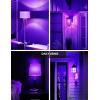 imageL LOHAS LED Halloween Purple LED Light Bulbs Outdoor A19 9W60W Equivalent Purple Colored Light Bulb E26 Base NonDim 2Pack