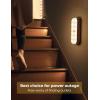 imageL LOHAS LED Motion Sensor Night Light 2 Pack StickOn LED Night Light Wall Lights Closet Lights Stair Lights Motion Activated Nightlight for Hallway Bathroom Kitchen Cabinet StairsElliptical