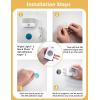 imageL LOHAS LED Motion Sensor Night Light 2 Pack StickOn LED Night Light Wall Lights Closet Lights Stair Lights Motion Activated Nightlight for Hallway Bathroom Kitchen Cabinet StairsModern