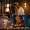 imageL LOHAS LED Motion Sensor Night Light Rechargeable Battery Night Light Cordless LED Wall LightsAdjustment Brightness Nightlight for Bedroom Hallway Kitchen 1PACK