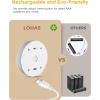 imageL LOHAS LED Motion Sensor Night Light2 Pack Rechargeable Battery Night LightStickOn Closet LightBattery Operated Lights for BathroomBedroom Kitchen Stairs Hallway
