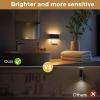 imageL LOHAS LED Night Light 2 Pack Dimmable Modern LED Night Lights Plug into WallDusk to Dawn Sensor Night Lights for Kid 0100LM 3000K Soft White Nightlight for Hallway Bedroom StairwayBlack