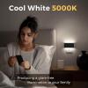 imageL LOHAS LED Night Light 2 Pack Dimmable Modern LED Night Lights Plug into WallDusk to Dawn Sensor Night Lights for Kid 0100LM 3000K Soft White Nightlight for Hallway Bedroom StairwayBlack5000K