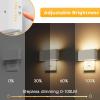 imageL LOHAS LED Night Light 2 Pack Dimmable Modern LED Night Lights Plug into WallDusk to Dawn Sensor Night Lights for Kid 0100LM 3000K Soft White Nightlight for Hallway Bedroom StairwayWhite