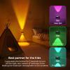 imageL LOHAS LED Night Light Projector Nights Light Plug into Wall Dusk to Dawn Sensor Rotating Nightlight for Kids Soft White Ambient Lighting for Bathroom Gaming Room Gifts1 PackRGB Red  Green  Blue