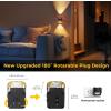 imageL LOHAS LED Night Light Projector Nights Light Plug into Wall Dusk to Dawn Sensor Rotating Nightlight for Kids Soft White Ambient Lighting for Bathroom Gaming Room Gifts1 PackSoft White