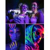 imageL LOHAS LED UV Black Light Bulbs Halloween 12W A19 UV Blacklight 100 Watt Equivalent UVA Level 385400nm Wavelength Glow in The Dark for Body Art Paint Fluorescent Poster Neon Glow Party 2 Pack4 Pack