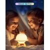 imageL LOHAS Nursery Night Lights for Kids Cute Nursery Lamps with 7 Colors Adjustable Touch Control USB Rechargeable Kawaii Decor Stuff for Teens Children