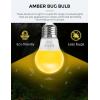 imageLOHAS Bug Light Bulb Yellow LED Bulbs Outdoor Porch Lights Amber Bedroom Night Light Bulb A15 Bugs LED Bulbs 40W Equivalent E26 Edison Bulb5W Warm LEDs Hallway Lighting Decorative Lamps4 Pack