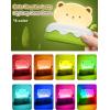 imageLOHAS Cute Night Light for Kids Kawaii Bear Lamp USB Rechargeable Color Changing RGB Decor for Bedroom Nursery LivingroomBear