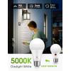 imageLOHAS Dusk to Dawn Light Bulbs Outdoor Light Sensor Bulb 60W Equivalent A19 LED Bulb Daylight 5000K 9W Photocell Sensor 900LM Auto OnOff Porch Lights E26 Base for Garage 2Pack
