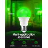 imageLOHAS Red Green Light Bulbs Outdoor Christmas Dusk to Dawn Sensor A19 Porch Lights 40W Equivalent 6W Red Green Colored Light Bulb AutoOnOff E26 Base for Party Wedding Porch Patio Backyard 4PackRed Green