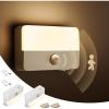 imageL LOHAS LED Motion Sensor Night Light 2 Pack StickOn LED Night Light Wall Lights Closet Lights Stair Lights Motion Activated Nightlight for Hallway Bathroom Kitchen Cabinet StairsModern