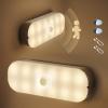 imageL LOHAS LED Motion Sensor Night Light 2 Pack StickOn LED Night Light Wall Lights Closet Lights Stair Lights Motion Activated Nightlight for Hallway Bathroom Kitchen Cabinet StairsElliptical