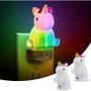 imageL LOHAS LED Night Light for Kids 2 Pack Plug in Night Light with Dusk to Dawn Sensor LED NightLights Nursery Nightlight Birthday Gifts for Girls Kids Room DecorHorse