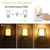 imageL LOHAS LED Dimmable Night Light2 Pack LED Night Lights Plug into Wall with Dusk to Dawn Sensor Soft White 3000k Brightness Adjustable Kids Nightlight for BedroomBaby NurseryHallwaySoft White