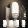 imageL LOHAS LED Motion Sensor Night Light Motion Activated Night Light 4Pack 3000K Warm White Night Lights Plug into Wall Motion Sensor 3060LM Adjustable Brightness for Kids Adults Bathroom KitchenDaylight White