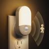 imageL LOHAS LED Motion Sensor Night Light Motion Activated Night Light 4Pack 3000K Warm White Night Lights Plug into Wall Motion Sensor 3060LM Adjustable Brightness for Kids Adults Bathroom KitchenWarm White