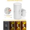 imageL LOHAS LED Motion Sensor Night Light Plug in 2 Pack Motion Activated Night Light 0100LM Dimmable 3000K Soft White Motion Sensor Light Indoor for Bathroom Hallway Bedroom Stairway Kids ElderlyAmberWhite Shade