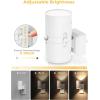imageL LOHAS LED Motion Sensor Night Light Plug in 2 Pack Motion Activated Night Light 0100LM Dimmable 3000K Soft White Motion Sensor Light Indoor for Bathroom Hallway Bedroom Stairway Kids ElderlySoft WhiteWhite Shade